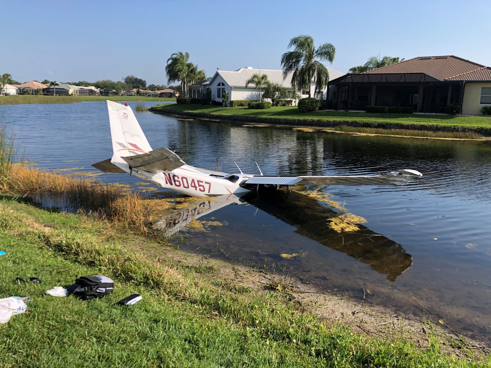 Plane crashes in Venice